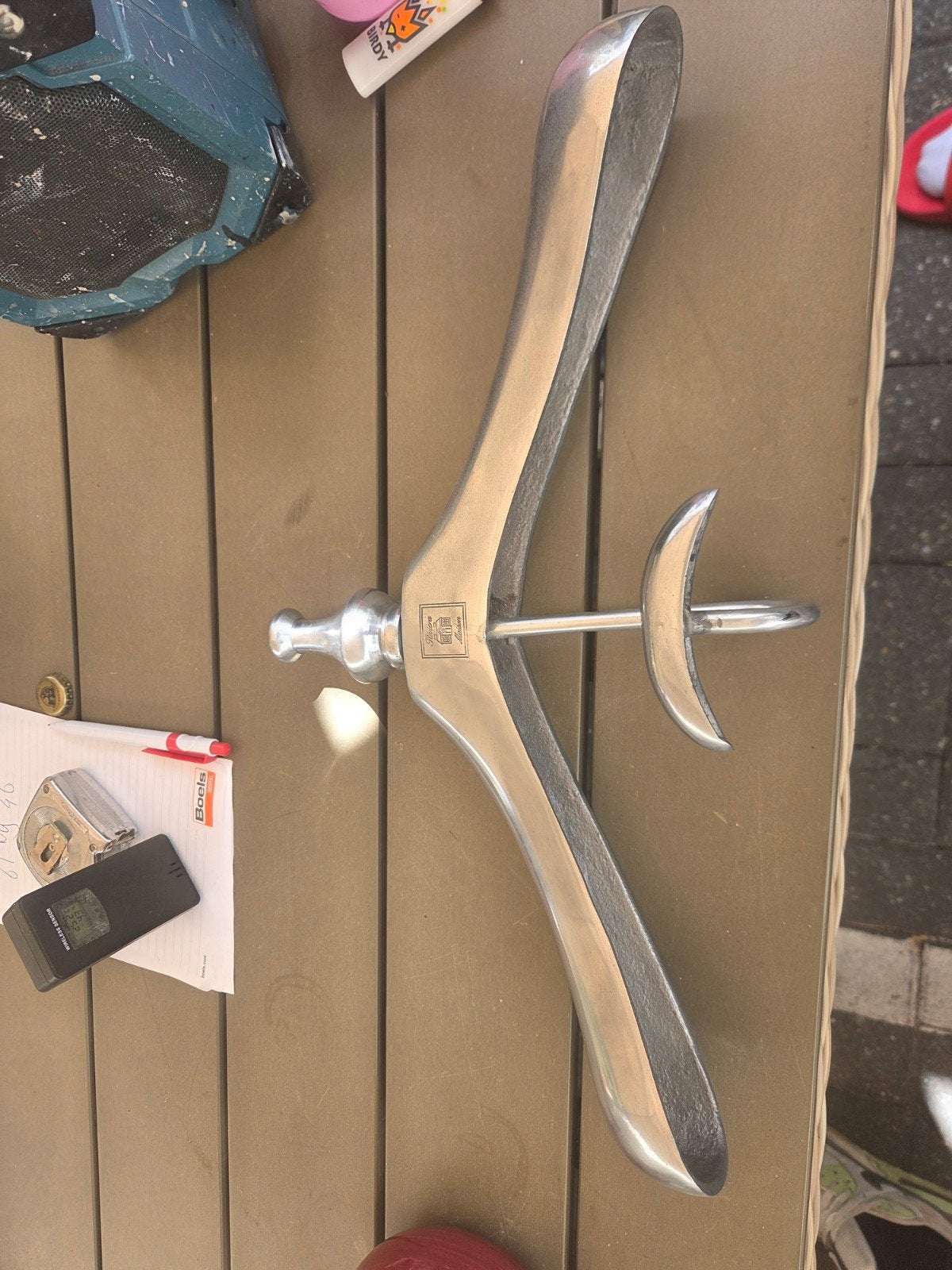 Vintage metal kledinghanger/kapstok riviera maison, Ophalen of Verzenden
