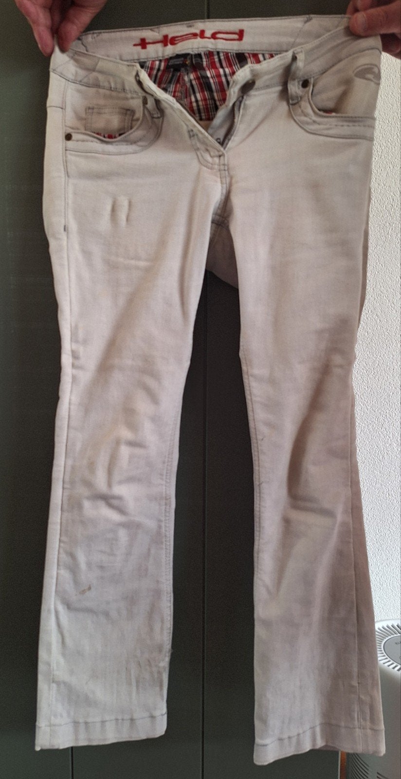 Hela motor spijkerbroek M, Motoren, Kleding | Motorkleding, Ophalen, Tweedehands, Broek | textiel, Hela