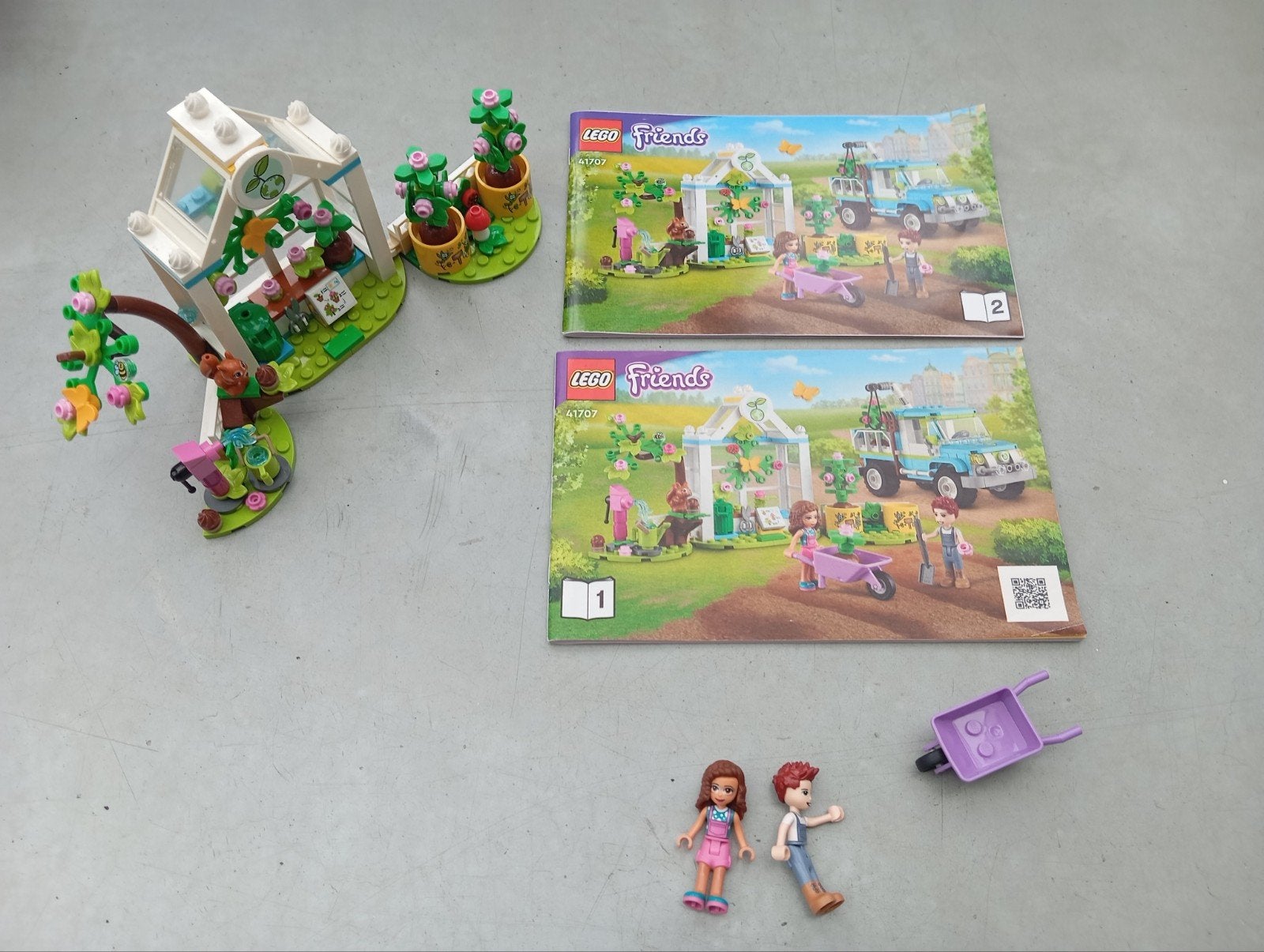 LEGO Friends 41707 Boomplantwagen met kas en figuren, Ophalen of Verzenden, Zo goed als nieuw