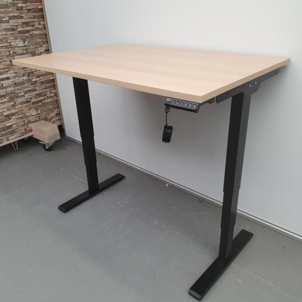 Economy 2-motorig zit-sta bureau - 120x80 cm hooglaag buro, Huis en Inrichting, Bureaus, Ophalen, In hoogte verstelbaar, Nieuw