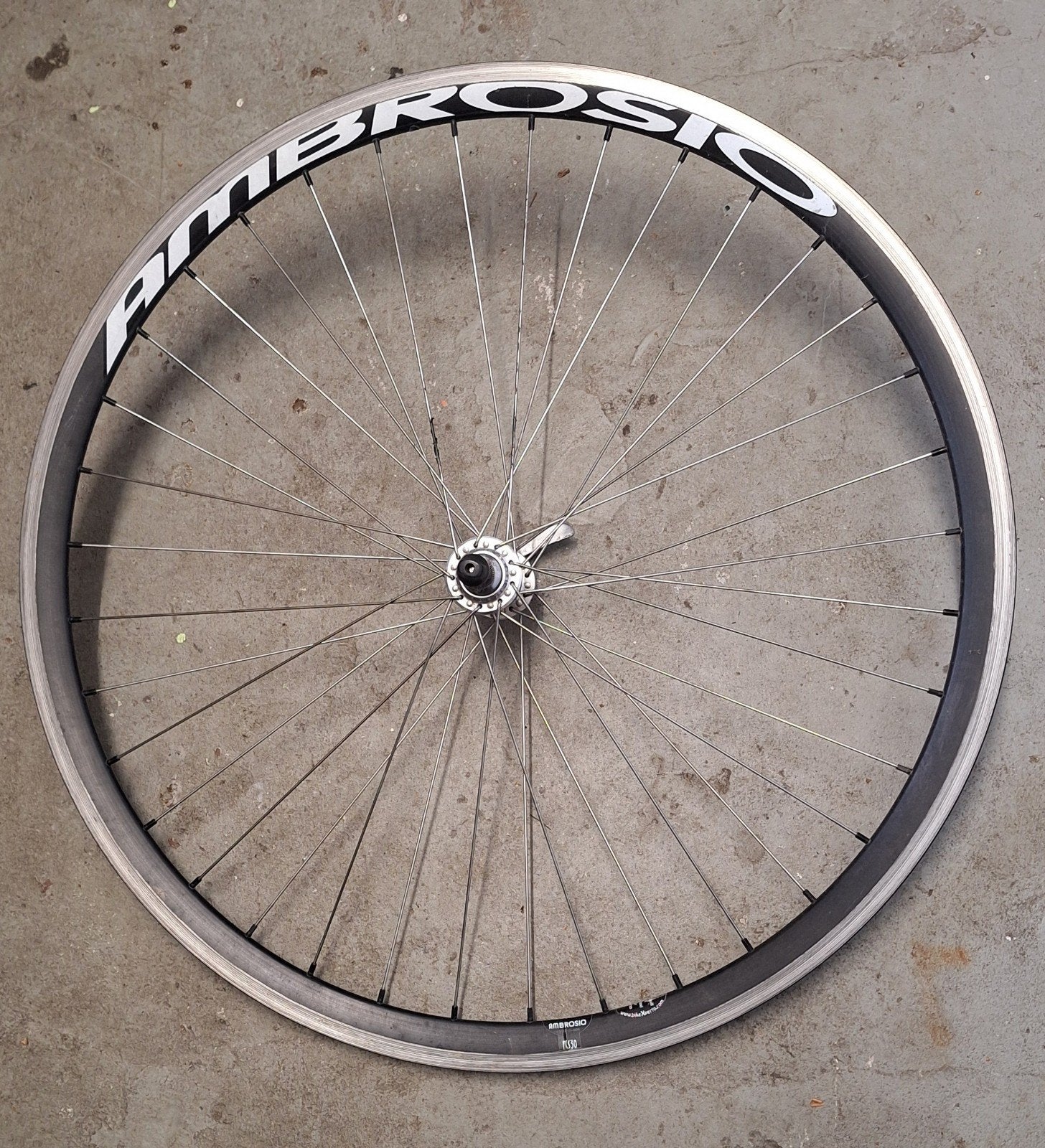 Ambrosio voorwiel 28 inch - 36 spaken, Ophalen, Gebruikt, Wiel, Ambrosio