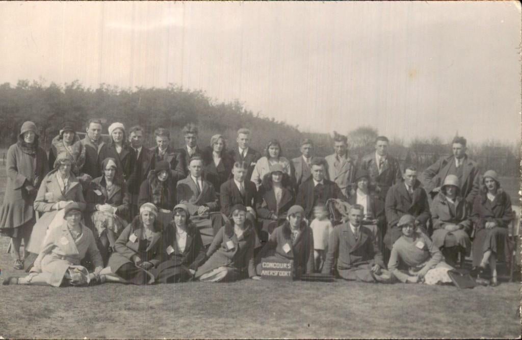 Gouderak - Fotokaart - Zangkoor Koor - Amersfoort Concours, Ophalen of Verzenden, 1920 tot 1940, Gelopen, Utrecht