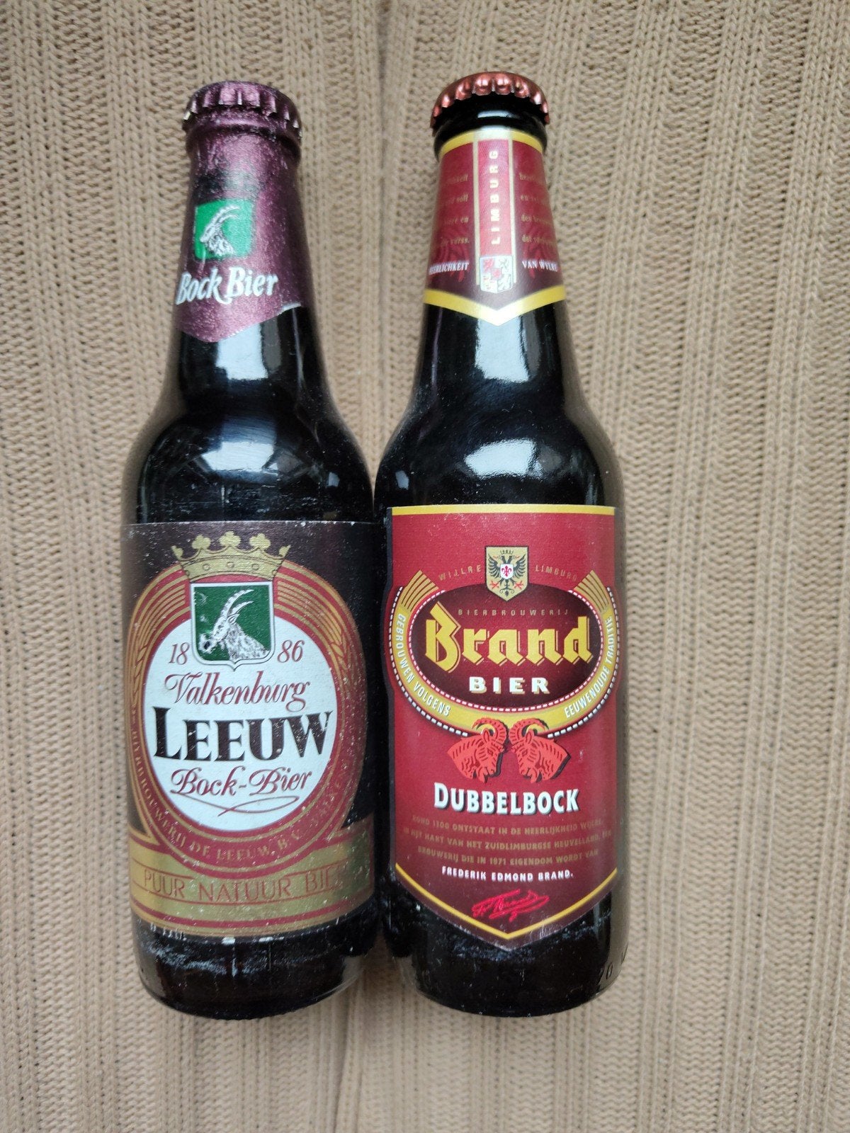 2 volle bokbieren uit 1992 en 1996, Verzamelen, Ophalen of Verzenden, Zo goed als nieuw, Flesje(s), Overige merken