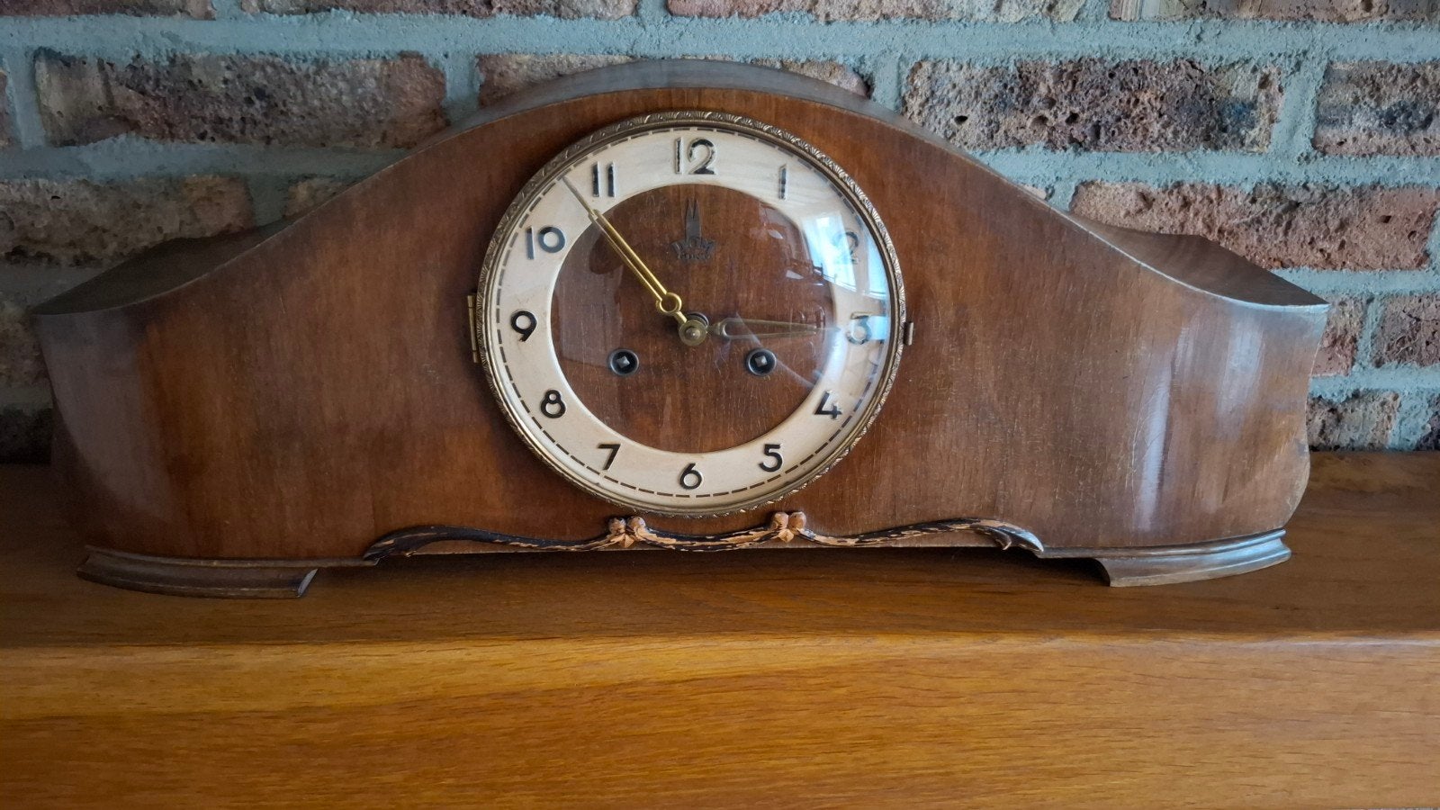 Antieke Brocante Schouwklok uit 1955 - Originele Staat, Ophalen