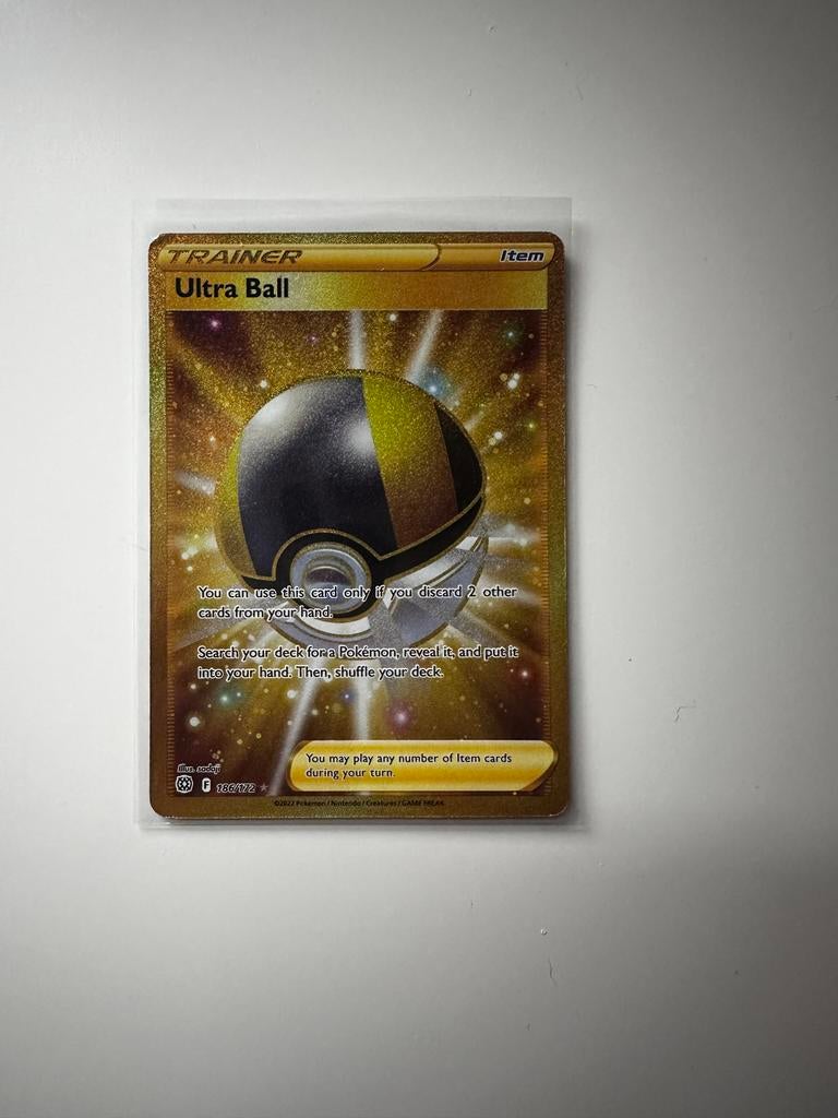 Pokémon kaart: Ultra Ball 186/172, Ophalen of Verzenden, Nieuw, Losse kaart, Foil