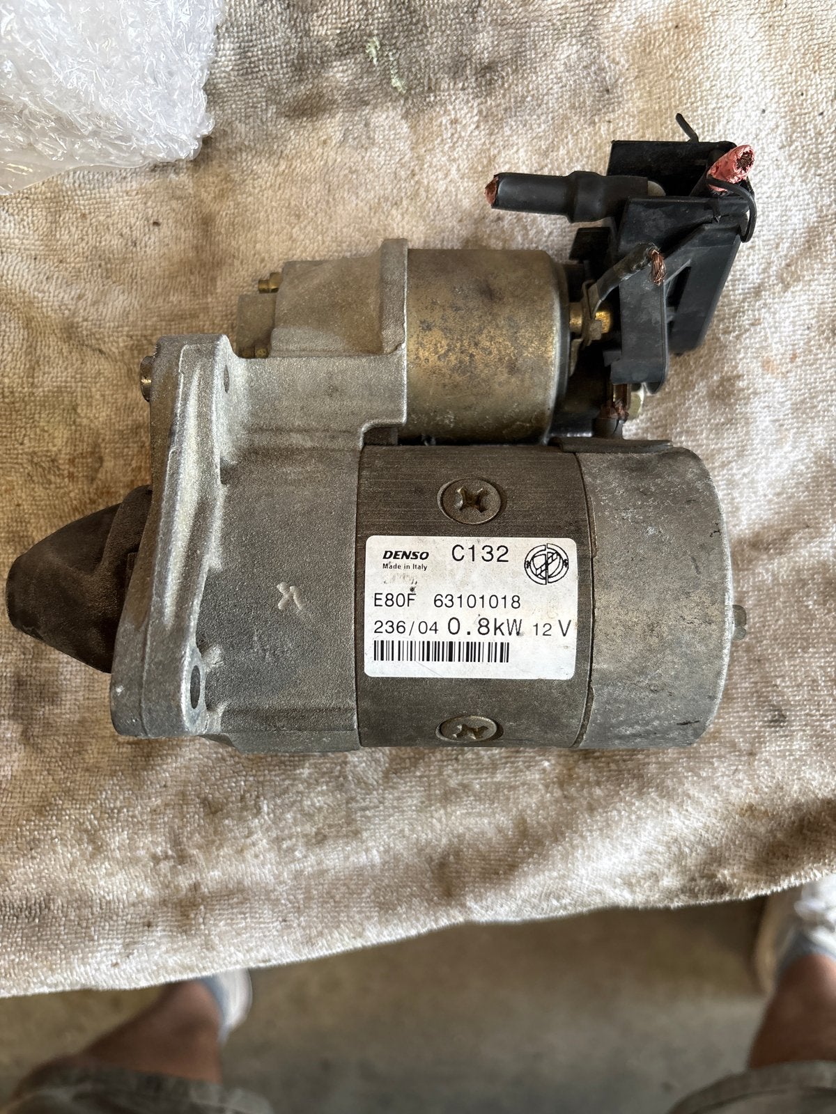 Denso C132 Startmotor 0.8kW 12V - Gebruikt, Ophalen of Verzenden, Gebruikt, Overige automerken