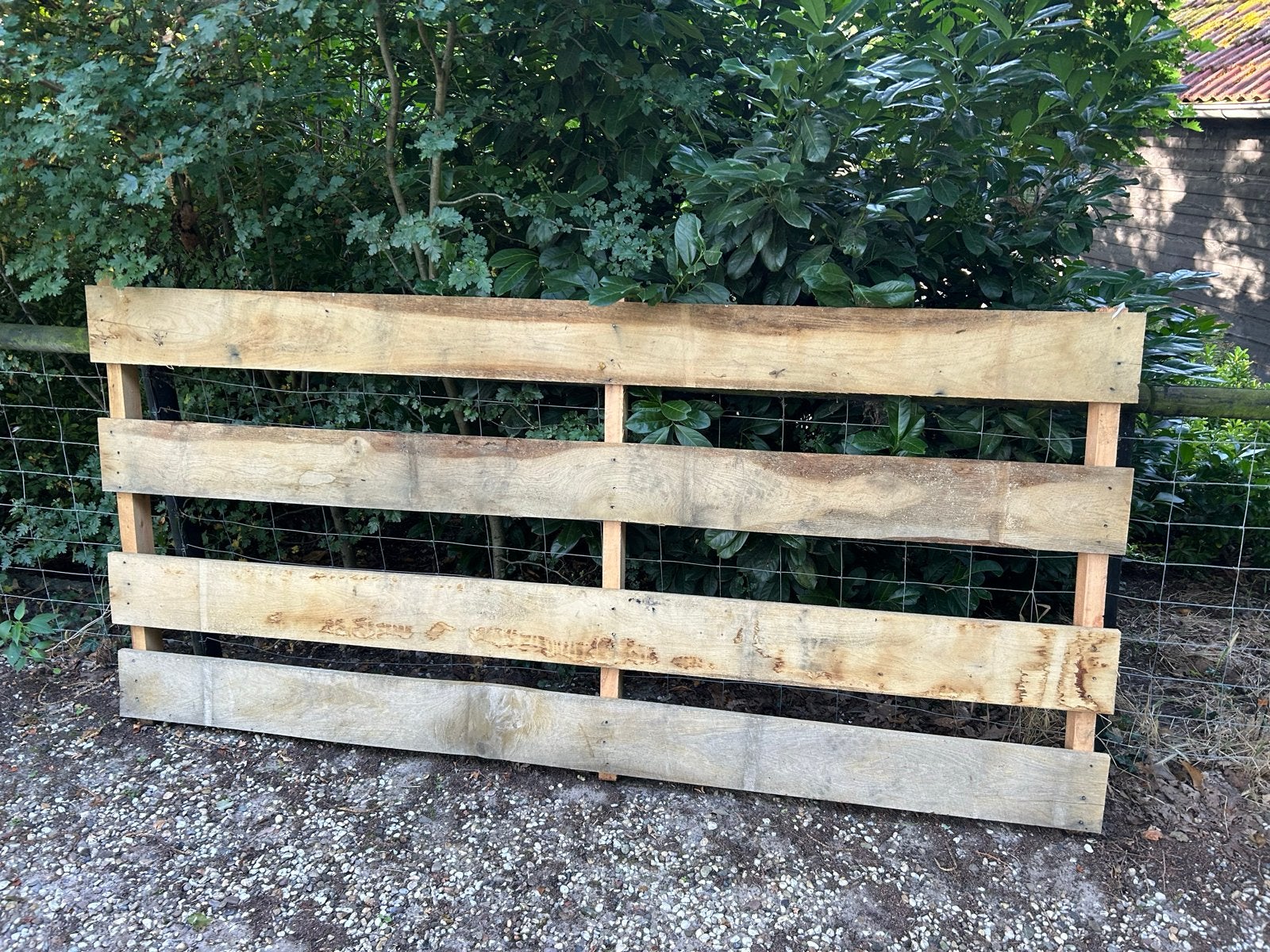 Houten pallet 250x120 cm - gratis af te halen, Ophalen, Gebruikt, 250 tot 300 cm, Pallet