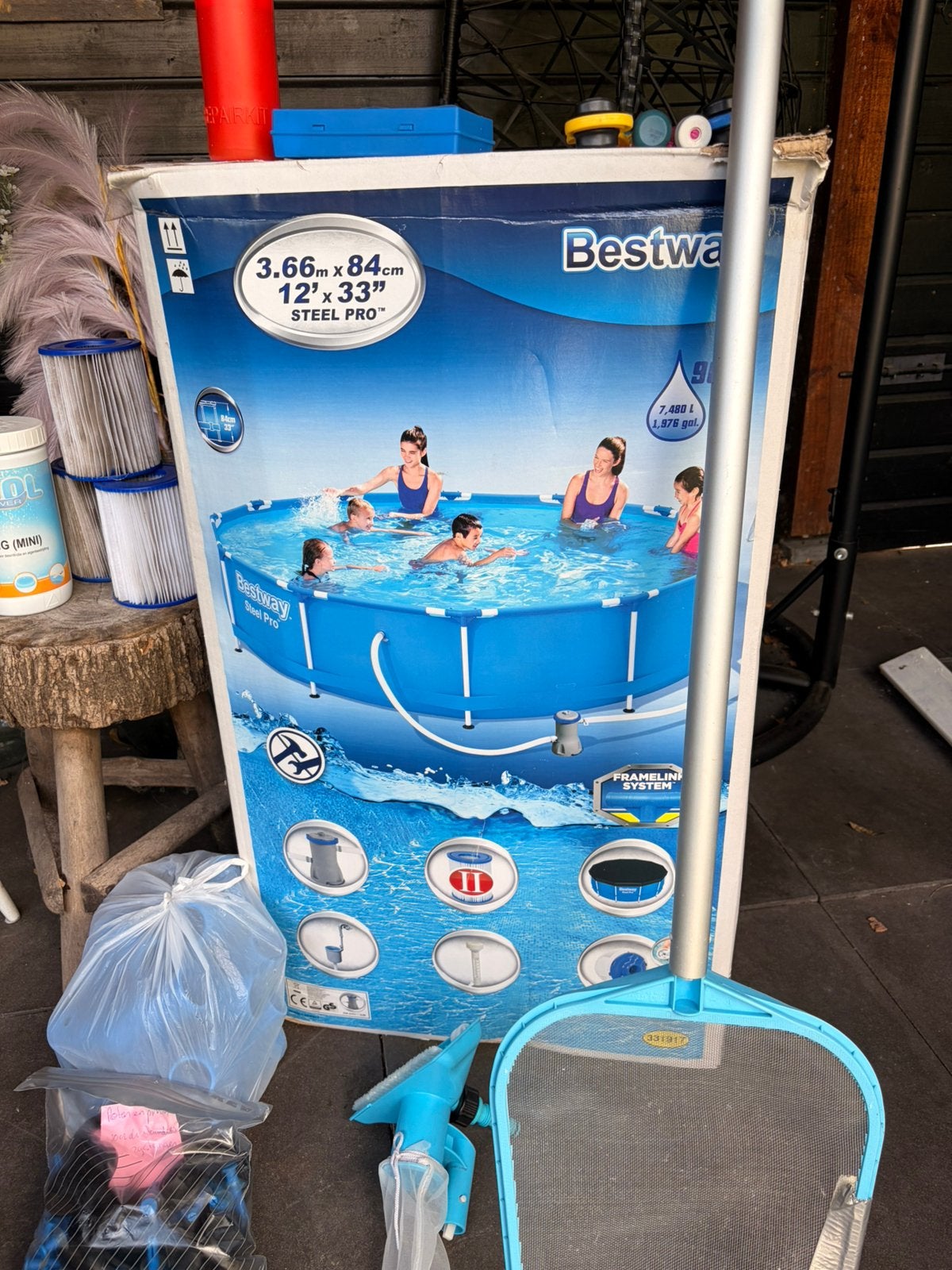 Zwembad Bestway 3,66/84 compleet met veel extra’s!!!!, Tuin en Terras, Zwembaden, Minder dan 80 cm, Rond, Ophalen of Verzenden