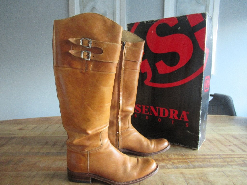 Laarzen Sendra maat 40 bruin hoog, Bruin, Ophalen of Verzenden, Gedragen, Hoge laarzen
