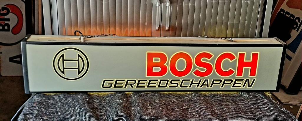 Toffe dubbelzijdige BOSCH gereedschappen lichtbak, reclame., Ophalen, Gebruikt, ., Lichtbak of (neon) lamp
