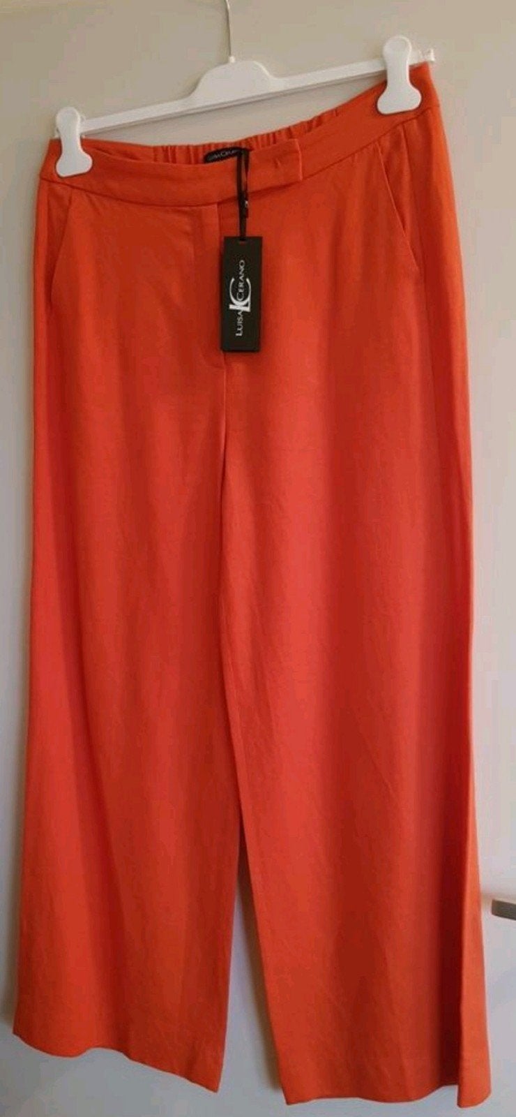 Luisa Cerano oranje linnen/ viscose pantalon maat 40 NIEUW!, Maat 38/40 (M), Nieuw, Oranje, Ophalen of Verzenden