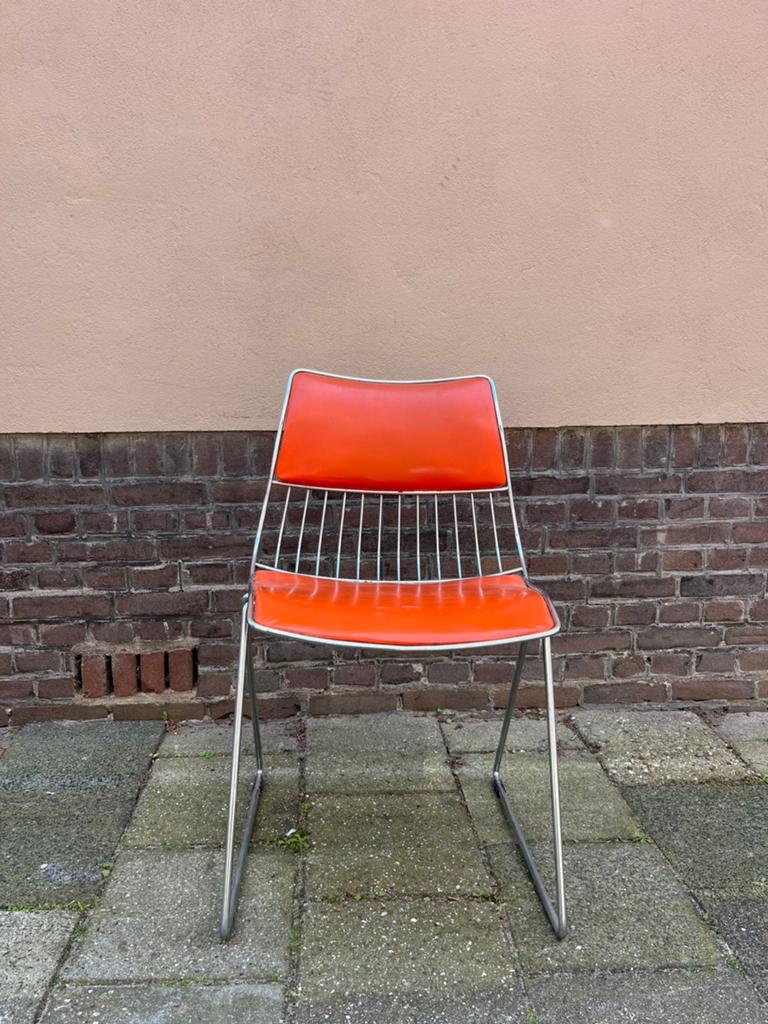 Retro design stoel, Ophalen, Overige kleuren, Zo goed als nieuw, Metaal