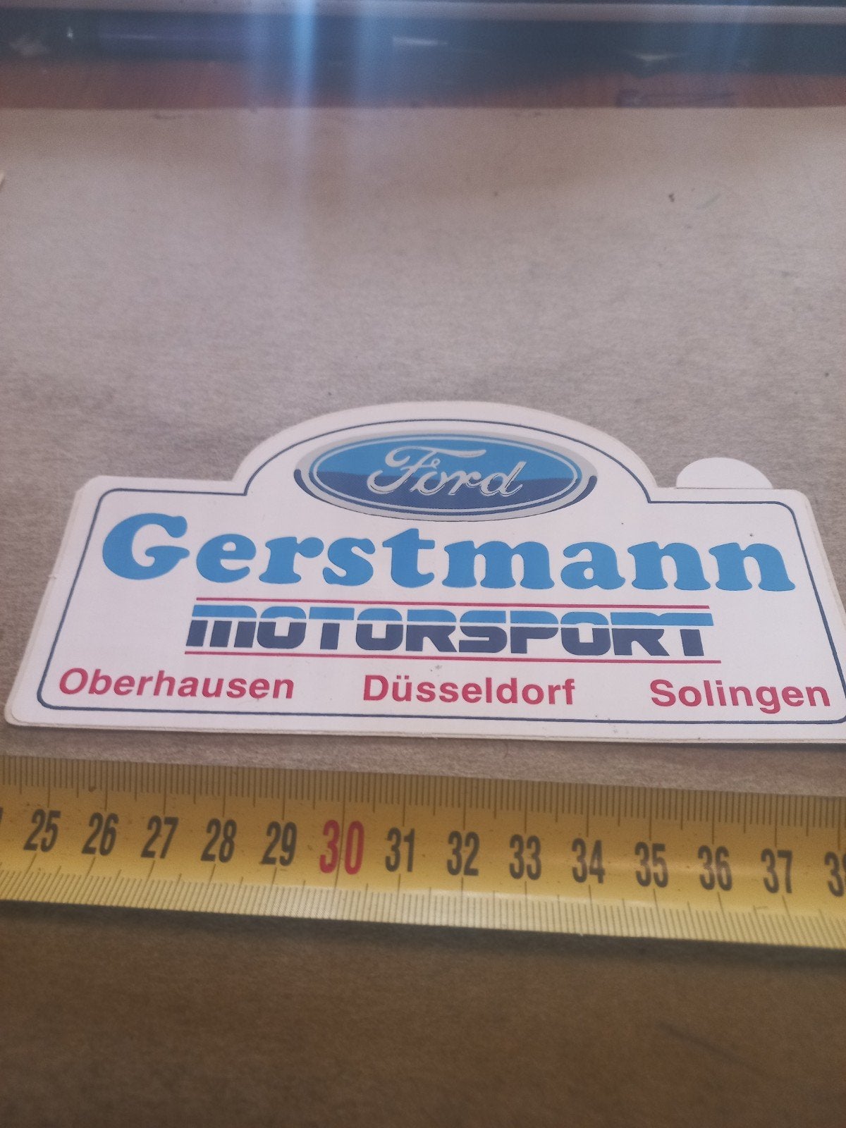 Ford Gerstmann Motorsport Sticker - Vintage Auto Decal, Verzamelen, Ophalen of Verzenden