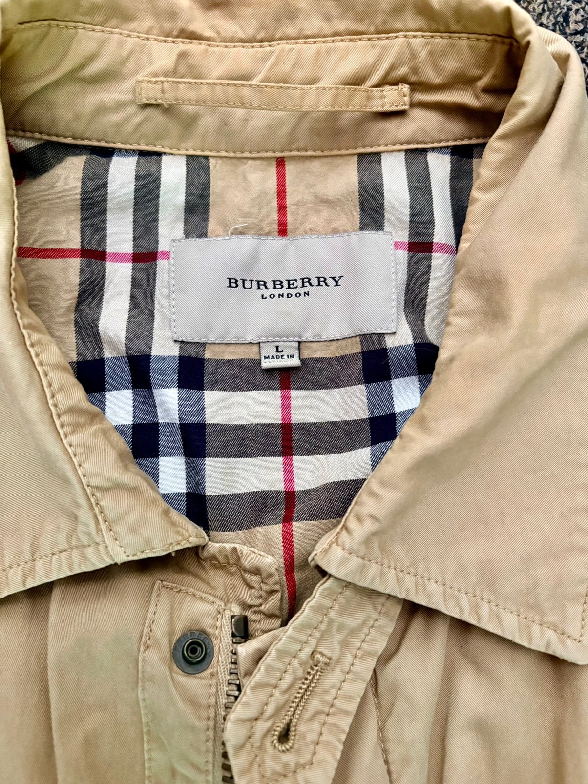 Burberry Jacket Jas, Verzenden