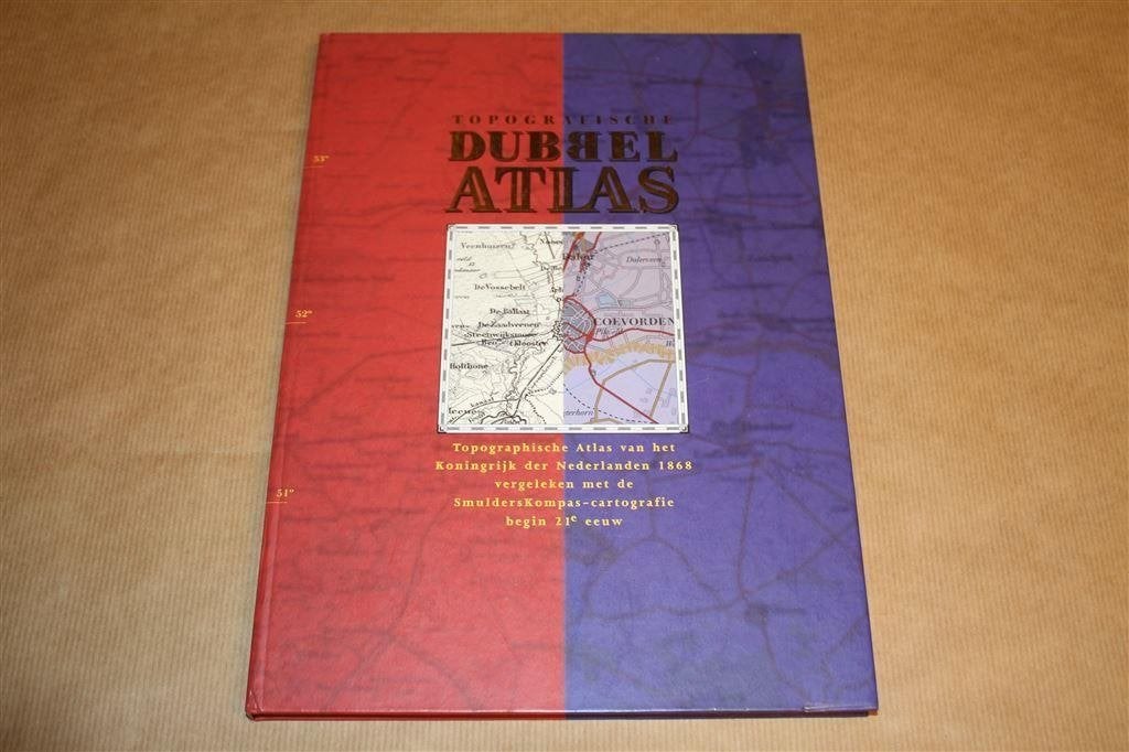 Topografische Dubbel Atlas !!, Boeken, Ophalen of Verzenden, 1800 tot 2000, Nederland, Landkaart