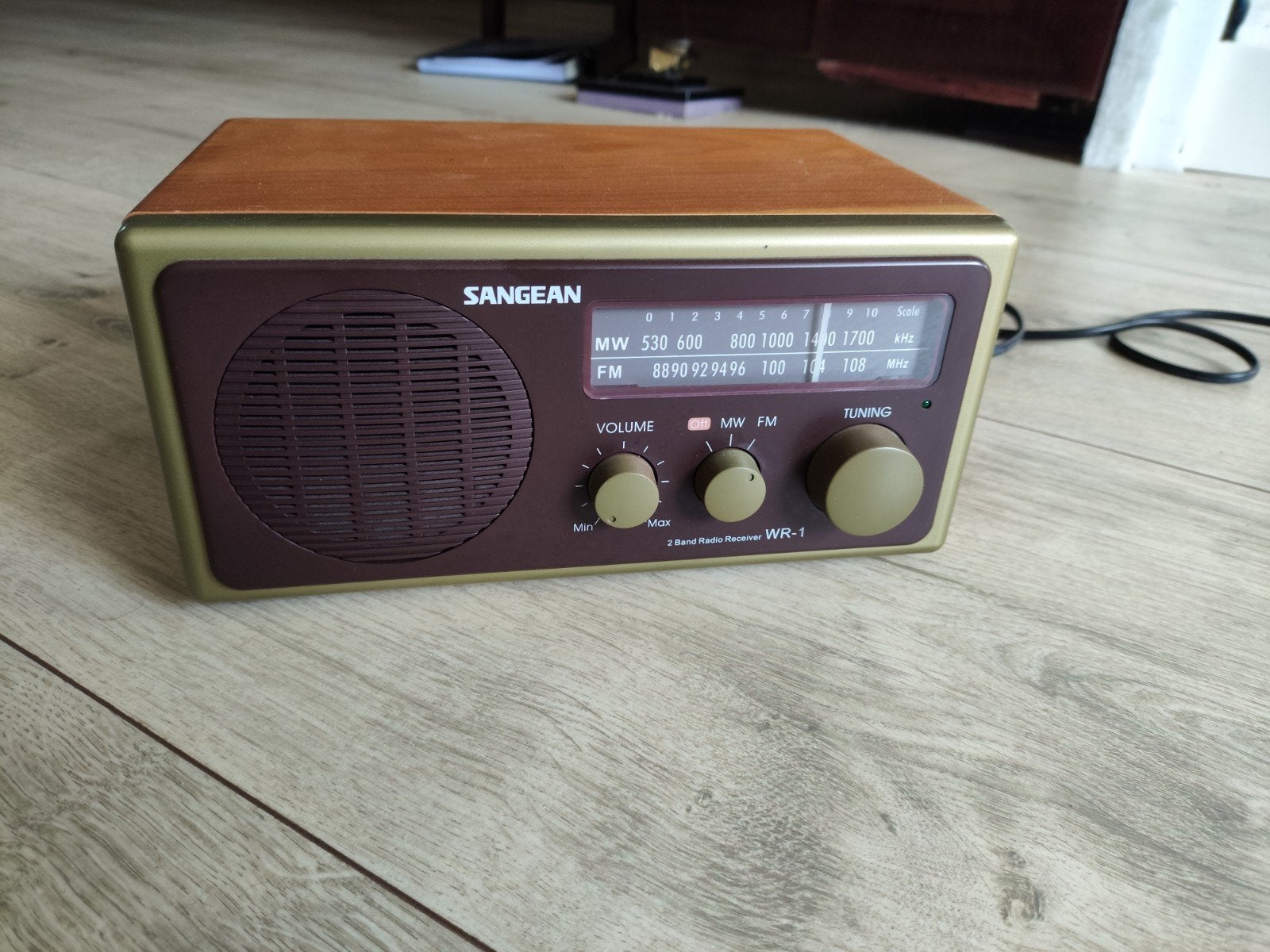 Sangean WR-1 2 Band Radio Receiver - Klassiek Design, Audio, Tv en Foto, Radio's, Ophalen, Gebruikt, Radio