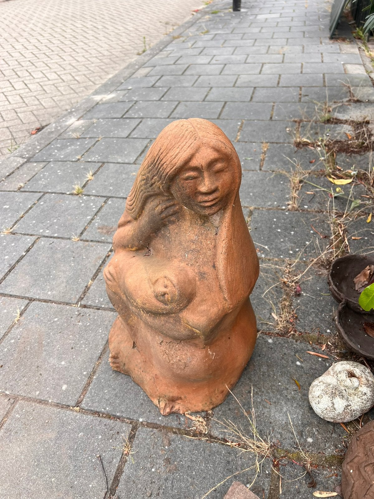 Mariabeeld keramiek, Ophalen, Gebruikt, Overige materialen