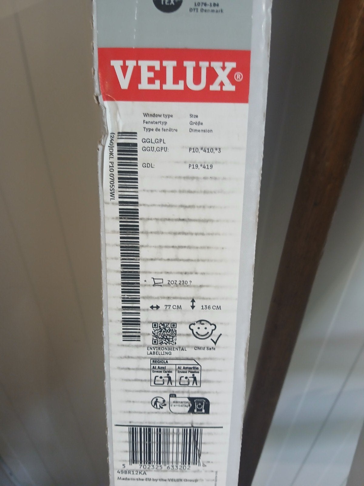 Nieuw Velux Dakraam GGL/GPL P10 4103 - 77x136 cm, Huis en Inrichting, Ophalen, Nieuw