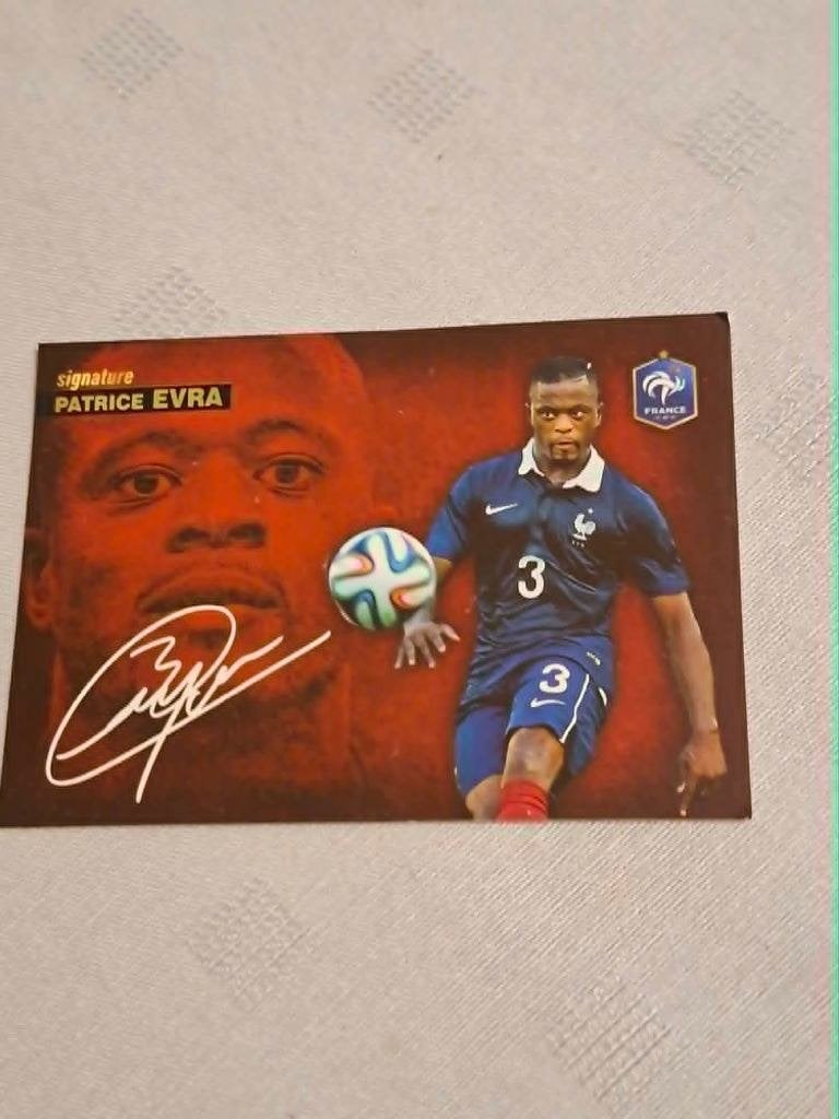 Patrice Evra Panini Spelerskaart - Signature, Verzenden, Zo goed als nieuw, Buitenlandse clubs, Spelerskaart
