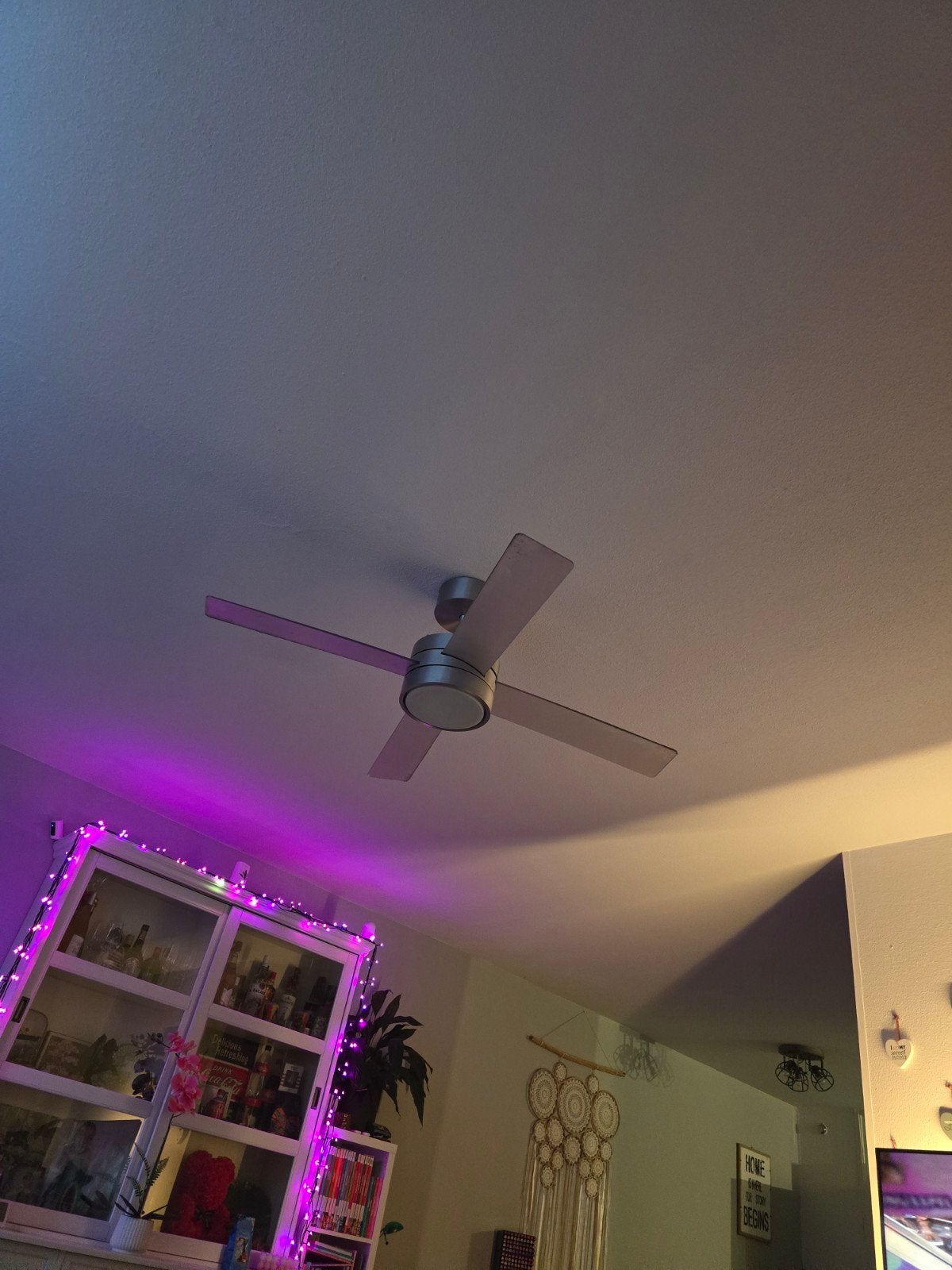 Mooie ventilator lamp met afstandsbediening, Ophalen of Verzenden, Gebruikt, Metaal