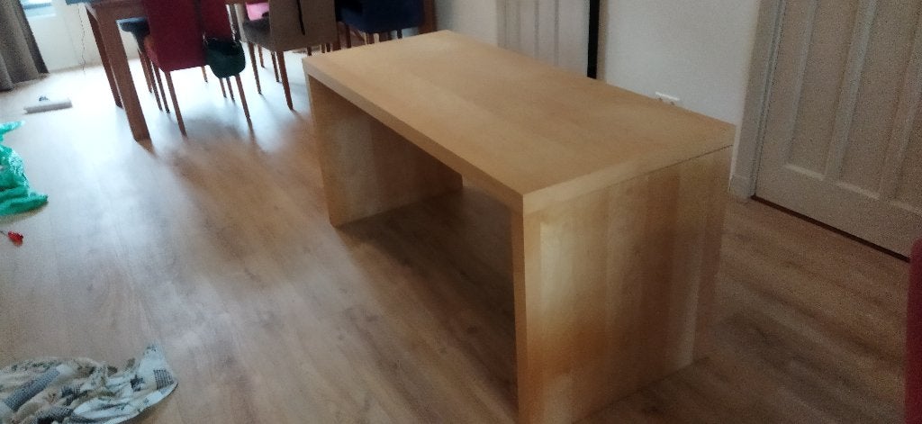 stevig houten bureau, Ophalen, Gebruikt, 150 cm, Schoolbureau