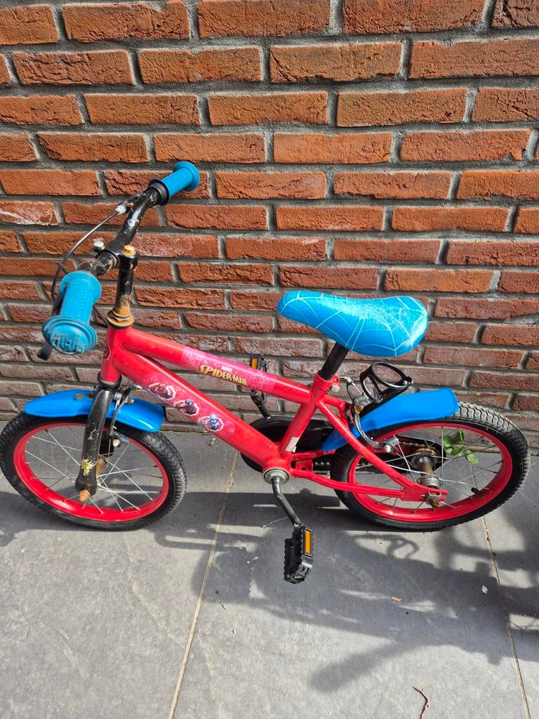 Kinderfiets spiderman 16 inc, Fietsen en Brommers, Fietsen | Kinderfietsjes, Ophalen of Verzenden, Gebruikt, 16 tot 20 inch
