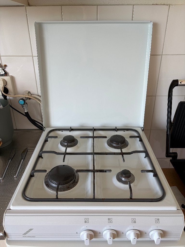 Gaskookplaat 4 pits, Ophalen, Gebruikt, 4 kookzones, Gas