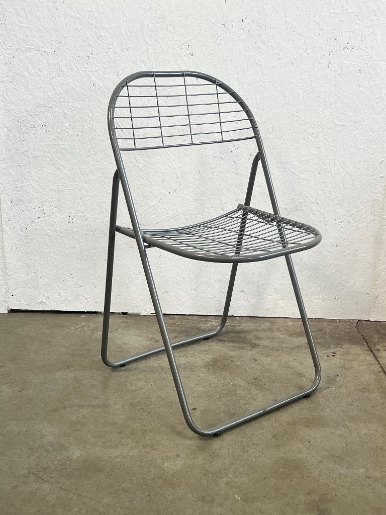 Vintage Grijze Åland klapstoel, Niels Gammelgaard IKEA, Gebruikt, Vintage, IKEA, Design, MCM, Midcentury, Onbekend, Ophalen of Verzenden
