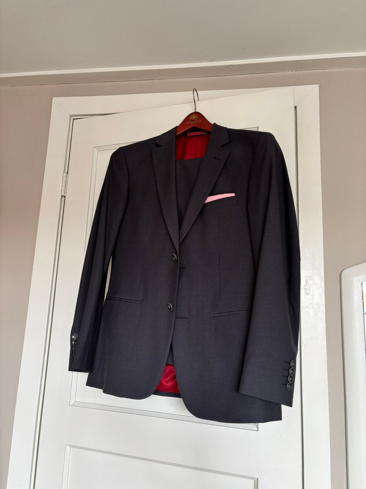 Mooi colbert samtoriale, Ophalen of Verzenden, Zo goed als nieuw, Maat 48/50 (M), Grijs