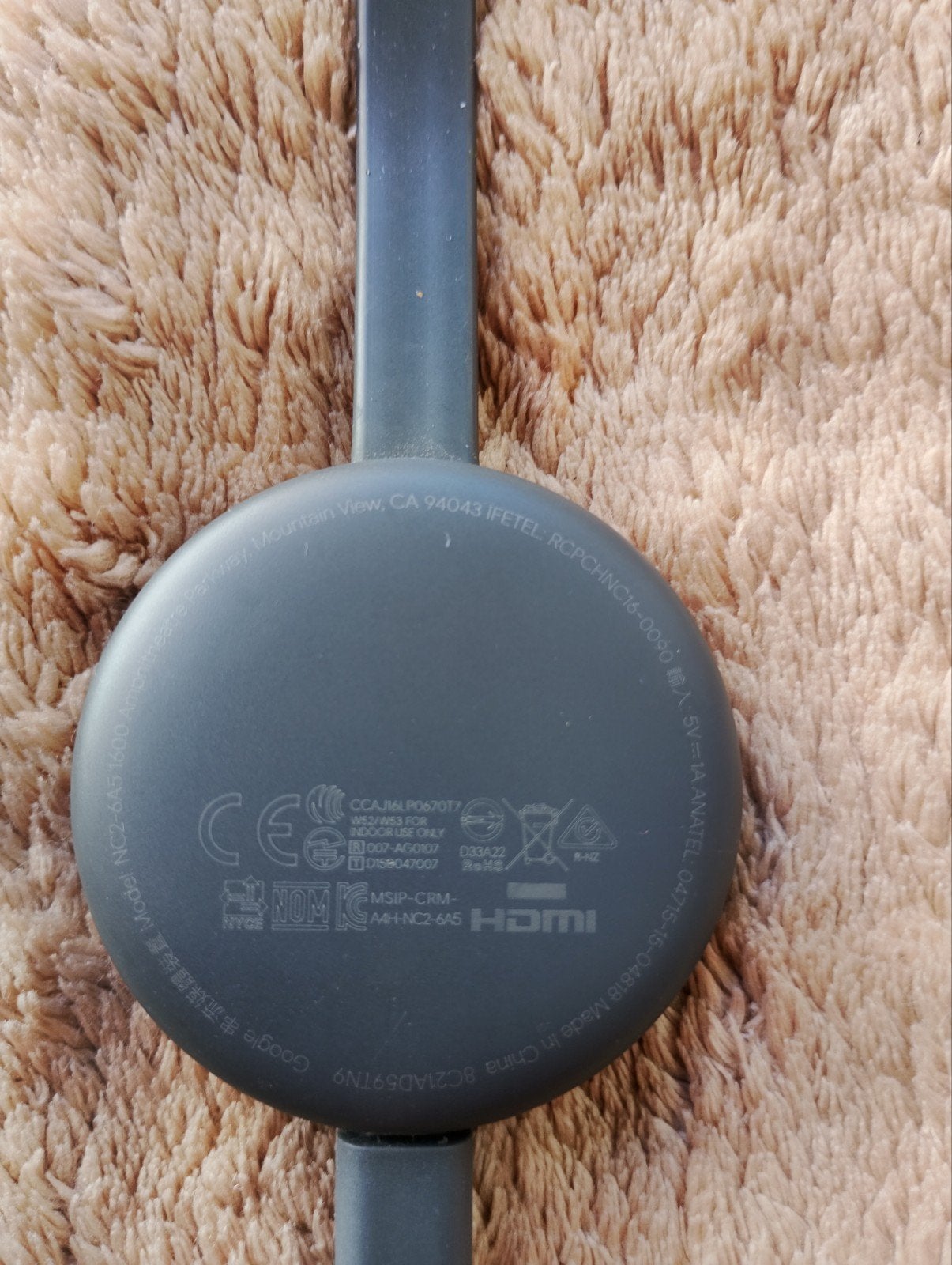 Chromecast (3e generatie) Full HD HDMI-mediaspeler, Ophalen of Verzenden