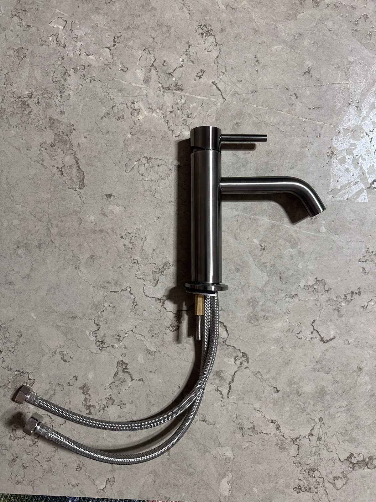 Nieuwe Gun Metal Wastafelkraan Blue Label 2 stuks., Ophalen of Verzenden, Nieuw, Kraan