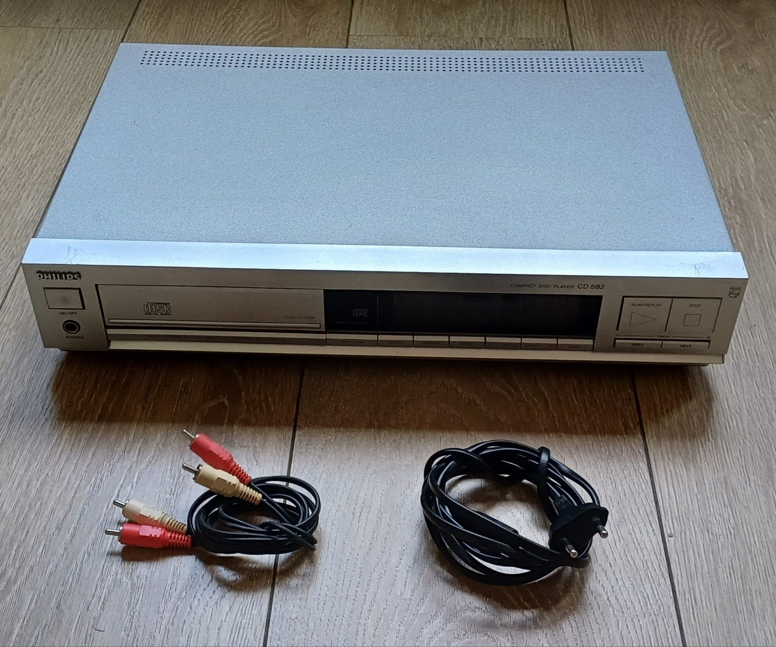 Philips CD582 vintage cd-speler uit 1989 – getest en werkend, Audio, Tv en Foto, Cd-spelers, Ophalen of Verzenden, Gebruikt, Philips