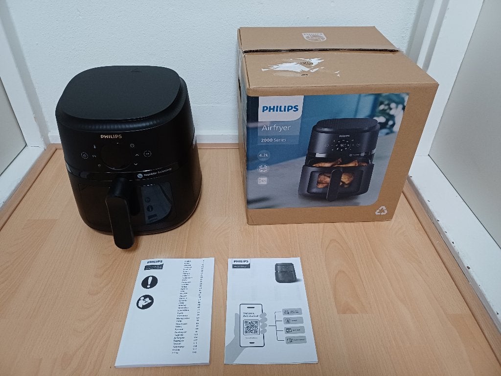 Philips 2000 Series Airfryer NA220 4,2L RapidAir, Ophalen of Verzenden, Zo goed als nieuw, Airfryer, 1500 gram of meer