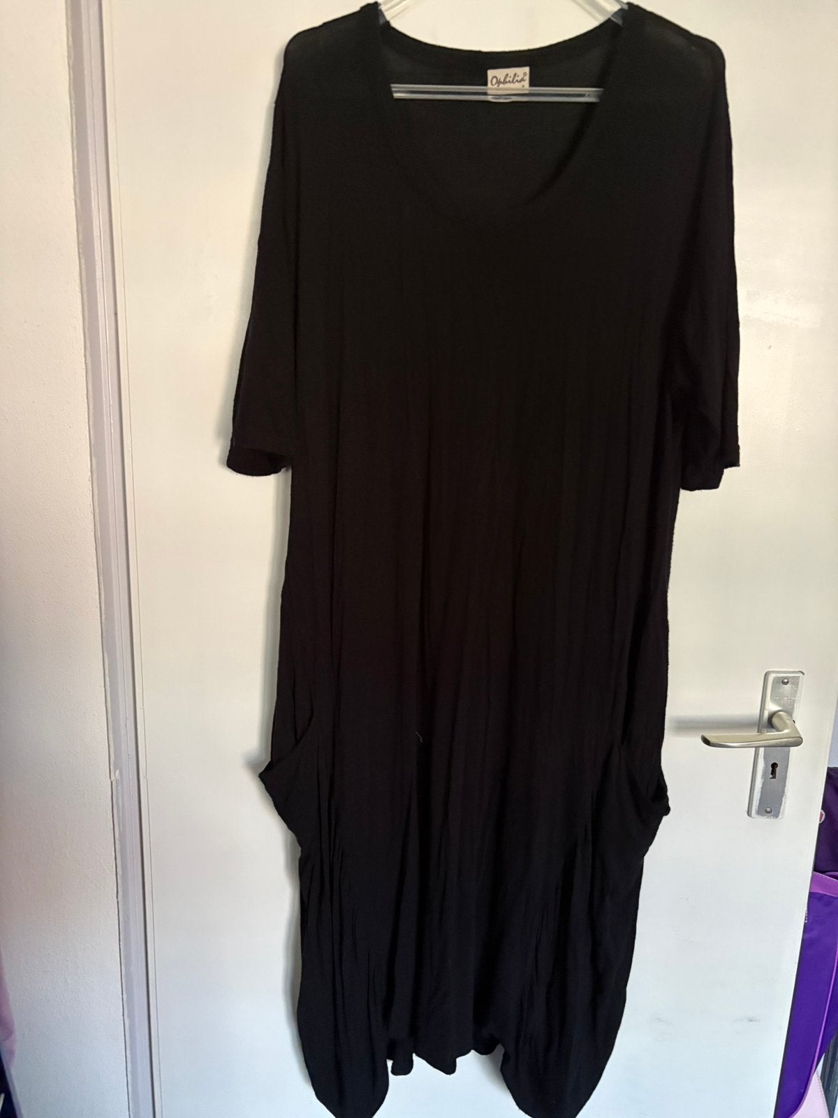 Ophilia zwarte jurk, maat 4, Kleding | Dames, Ophalen of Verzenden, Zo goed als nieuw, Zwart, Jurk