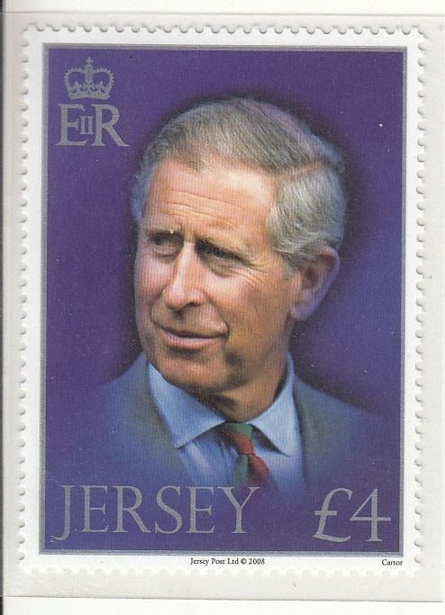 Jersey Postzegel Prins Charles 60 jaar Uitgave 2008, Verzenden