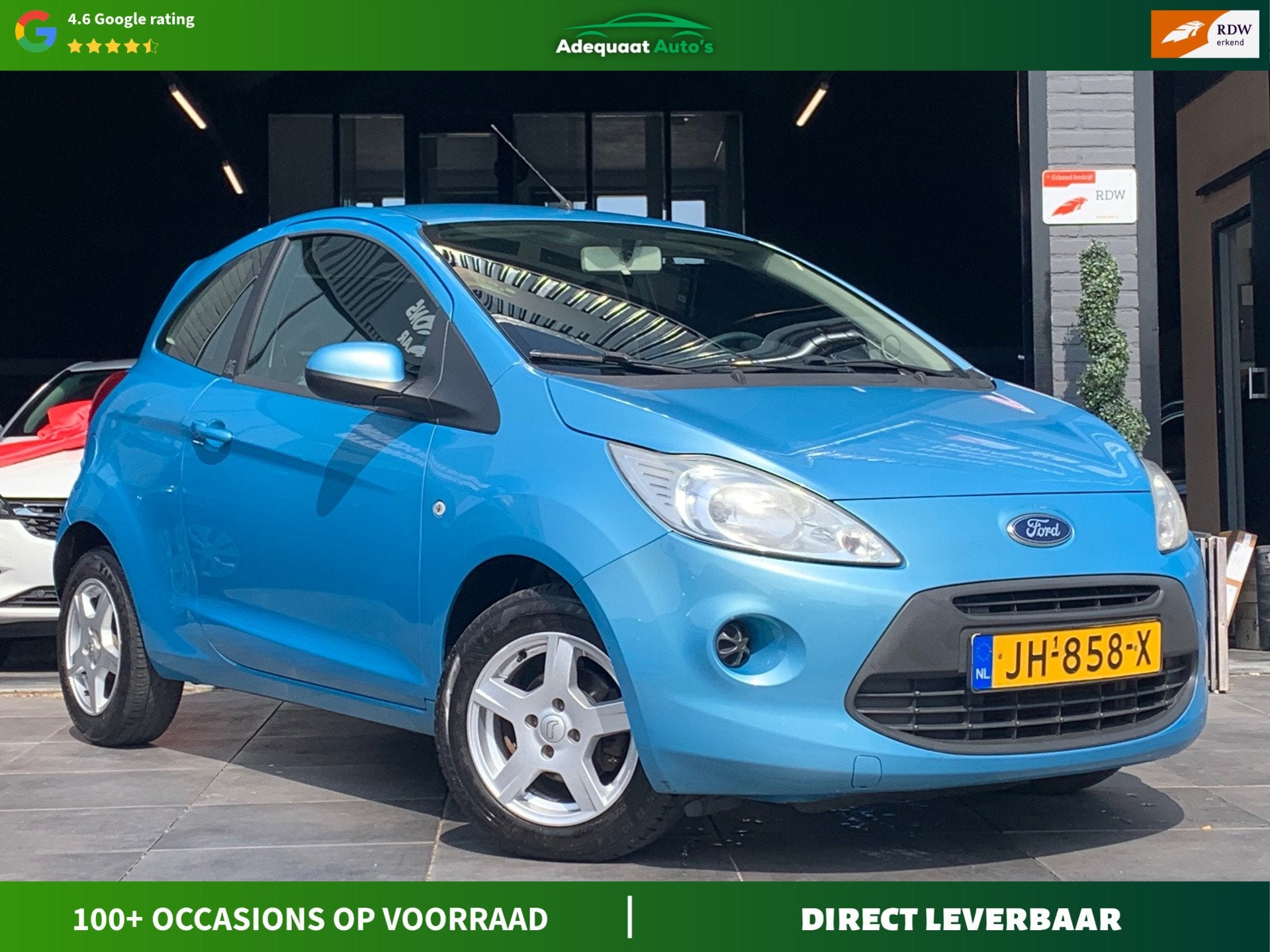 Ford Ka 1.2 Cool & Sound start/stop|Airco|El.Ramen|AUX|APK, Voorwielaandrijving, Euro 5, Stof, Gebruikt