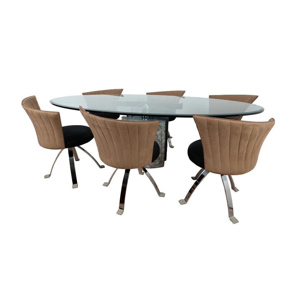 Dining set by Giorgio Saporiti, Ophalen, Gebruikt, 150 tot 200 cm, 200 cm of meer