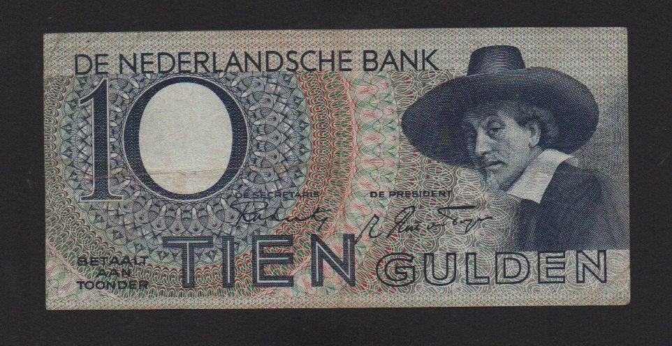 10 Gulden Bankbiljet 1943 Zeer Fraai Biljet, Postzegels en Munten, Bankbiljetten | Nederland, Ophalen of Verzenden, 10 gulden