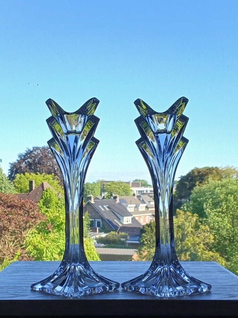Stel Kandelaars Kristal Fifth Avenue Crystal, Ophalen of Verzenden, Kristal