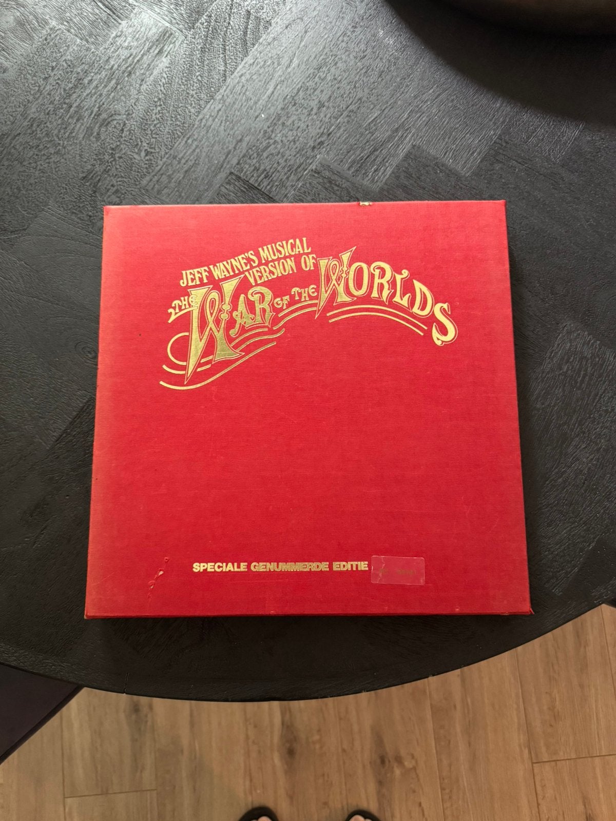 In top staat LP War of the Worlds, Cd's en Dvd's, Vinyl | Filmmuziek en Soundtracks, Ophalen, Boxset, Musical, Inclusief poster