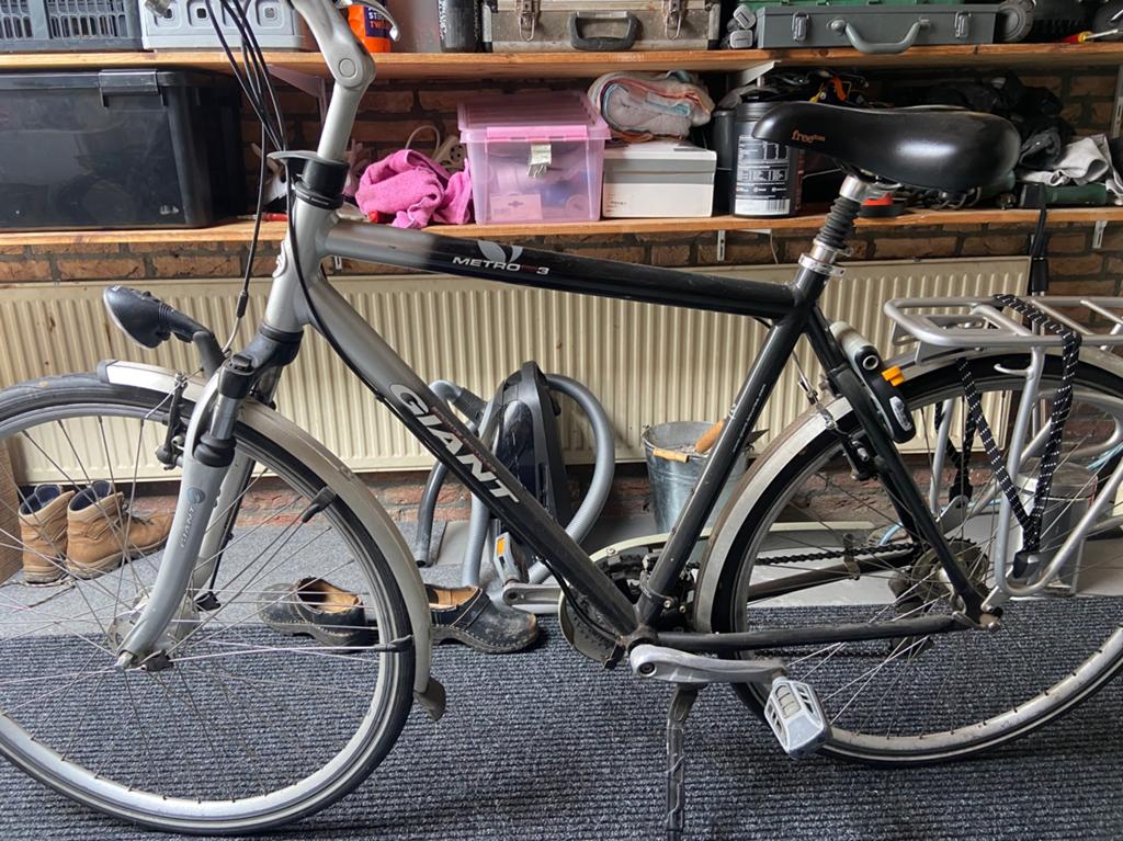 Giant herenfiets maat L, Fietsen en Brommers, Fietsen | Heren | Herenfietsen, Ophalen, Gebruikt, Versnellingen, 49 tot 53 cm