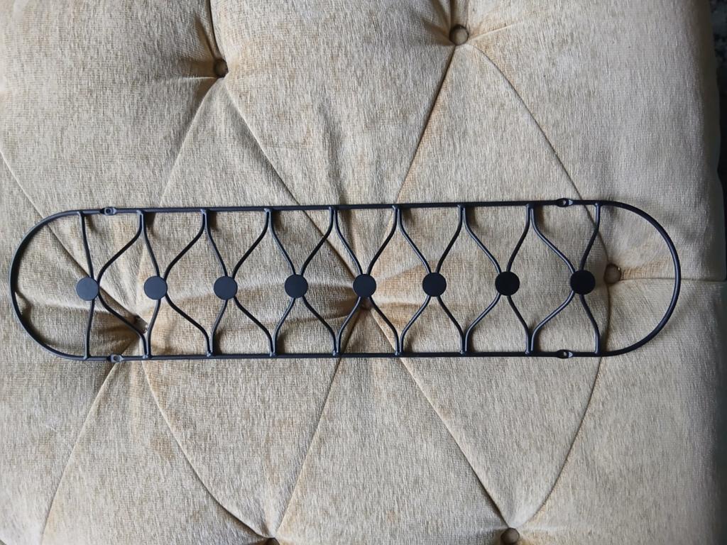 Zwart metalen wandkapstok Nieuw, Wandkapstok, Nieuw, Ophalen of Verzenden, Minder dan 100 cm