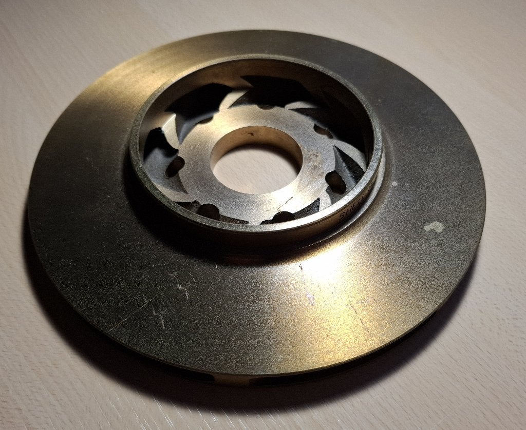 bronzen pompwaaier 193 mm, Ophalen of Verzenden, Brons