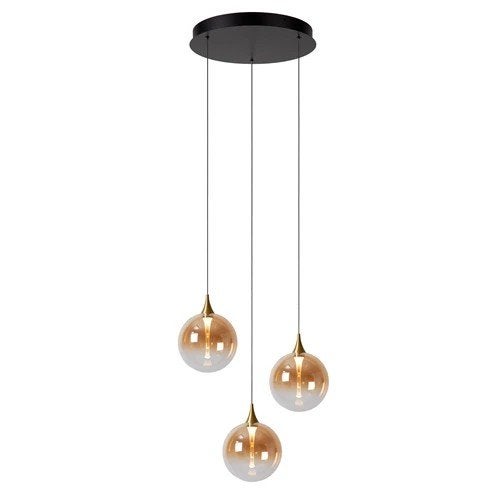 Lucide GISELA - Hanglamp - Ø 36 cm - LED Dimb. - 3x4,3W 2700, Ophalen of Verzenden, A, A, A