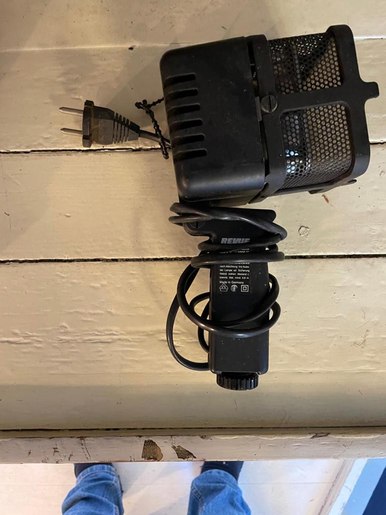 Vintage Revue film lamp / studiolamp, Ophalen of Verzenden, Gebruikt, Overige typen