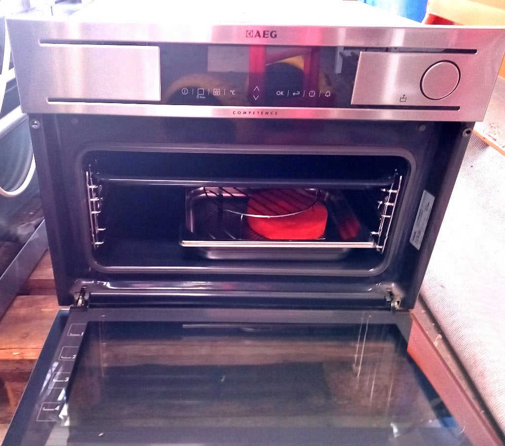 AEG inbouw Stoomoven RVS, Nooit gebruikt!, Ophalen, 45 tot 50 cm, AEG, Nieuw