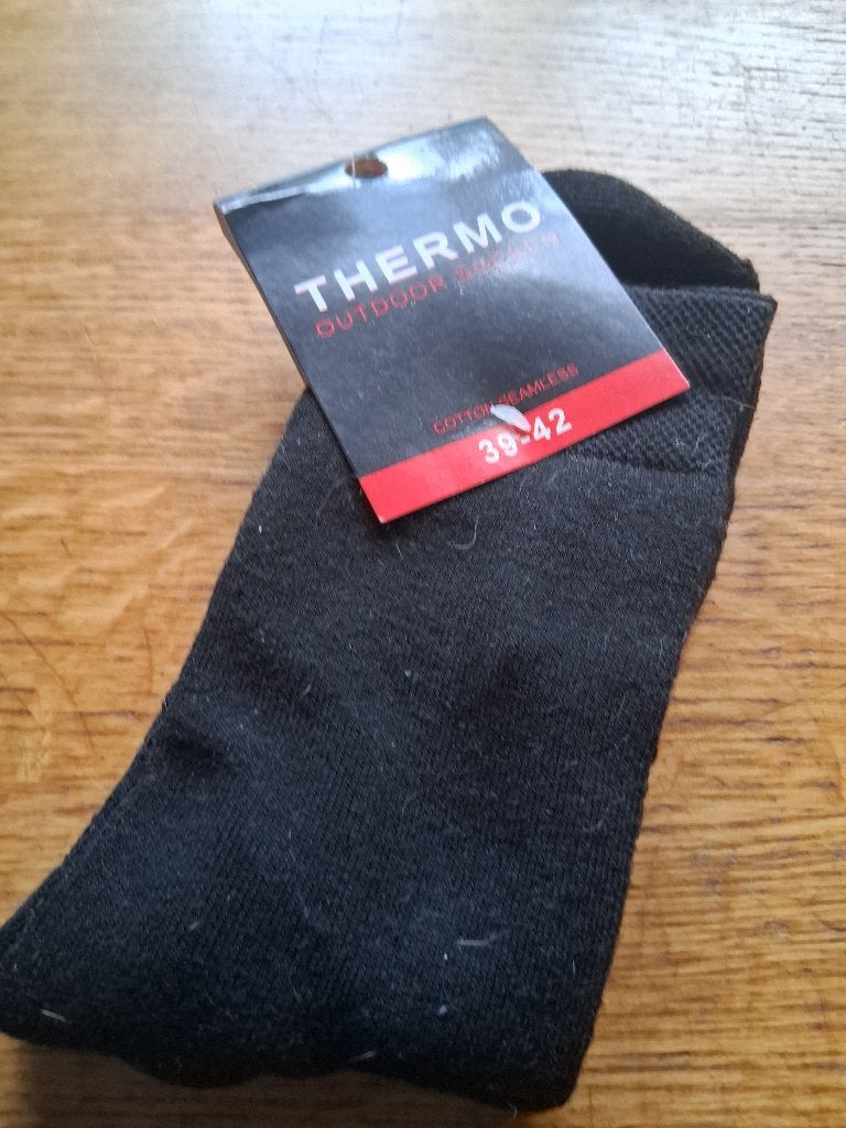 thermo sokken, Zwart, Nieuw, Onbekend, Maat 39 t/m 42