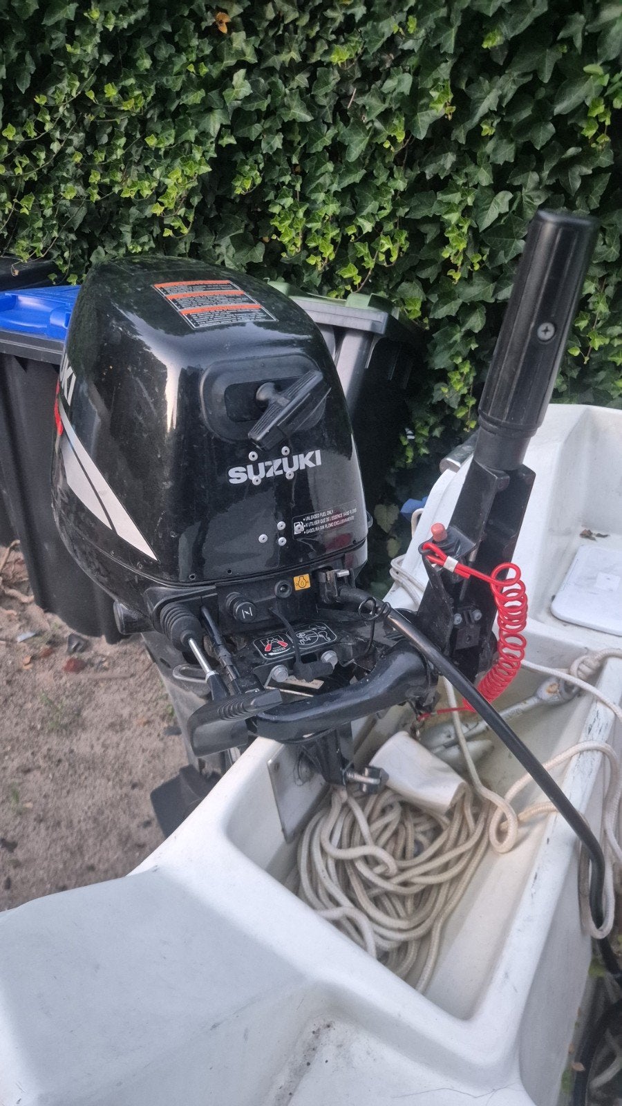 15 pk 4takt suzuki, Watersport en Boten, Buiten- en Binnenboordmotoren, Ophalen, 10 tot 30 pk, Gebruikt, Viertaktmotor