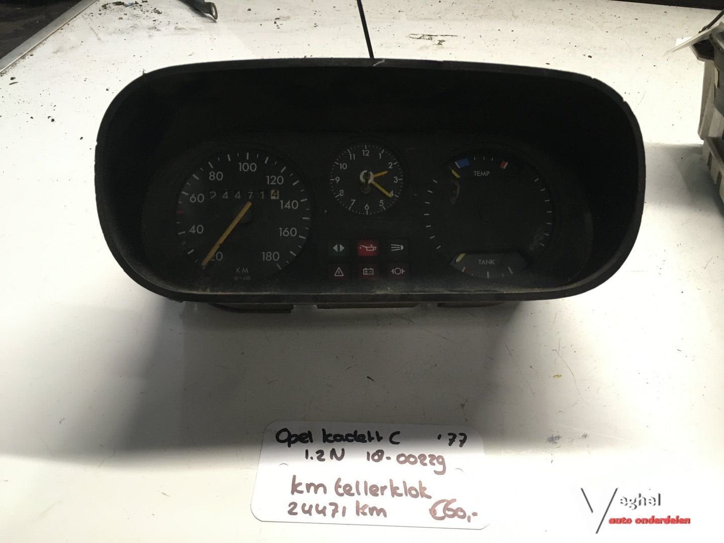 Opel Kadett C 1977 1.2 N   1800229              Km Tellerklo, Gebruikt, -, -, Ophalen of Verzenden