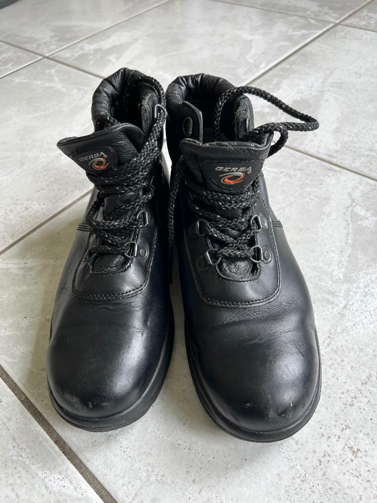 Licht gedragen paar Gerba Helios werkschoenen maat 42, Verzenden, Zwart, Gerba, Werkschoenen